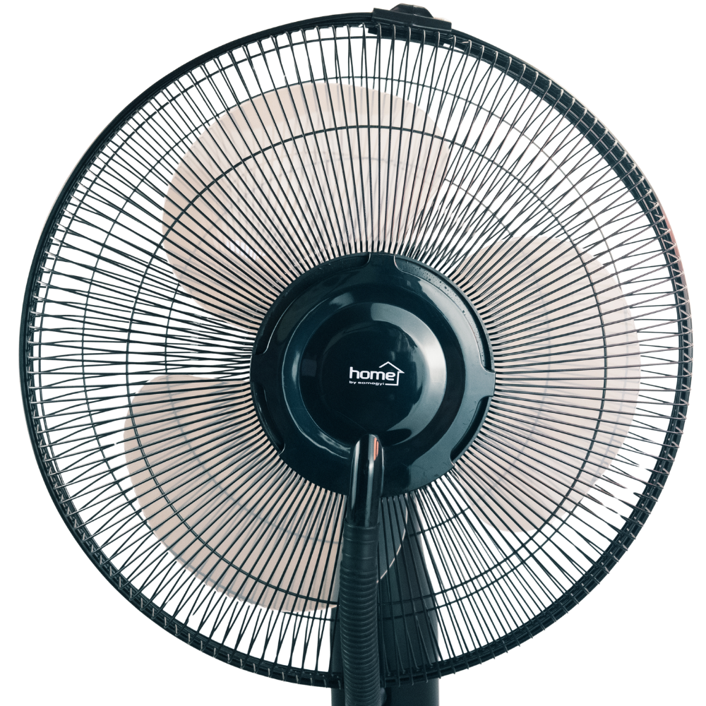 Párásító ventilátor álló 2,8 literes víztartály, 3 fokozat, oszcilláló, fekete
