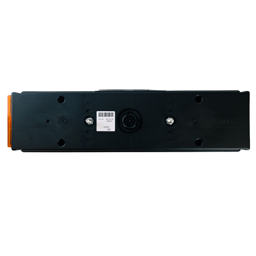 Rear lamp for Iveco Euro6 with license plate light, left