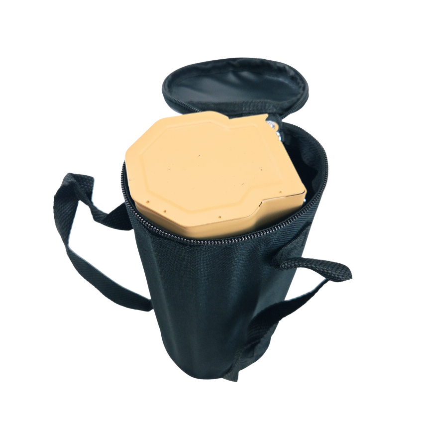 Camping gas stove in portable case
