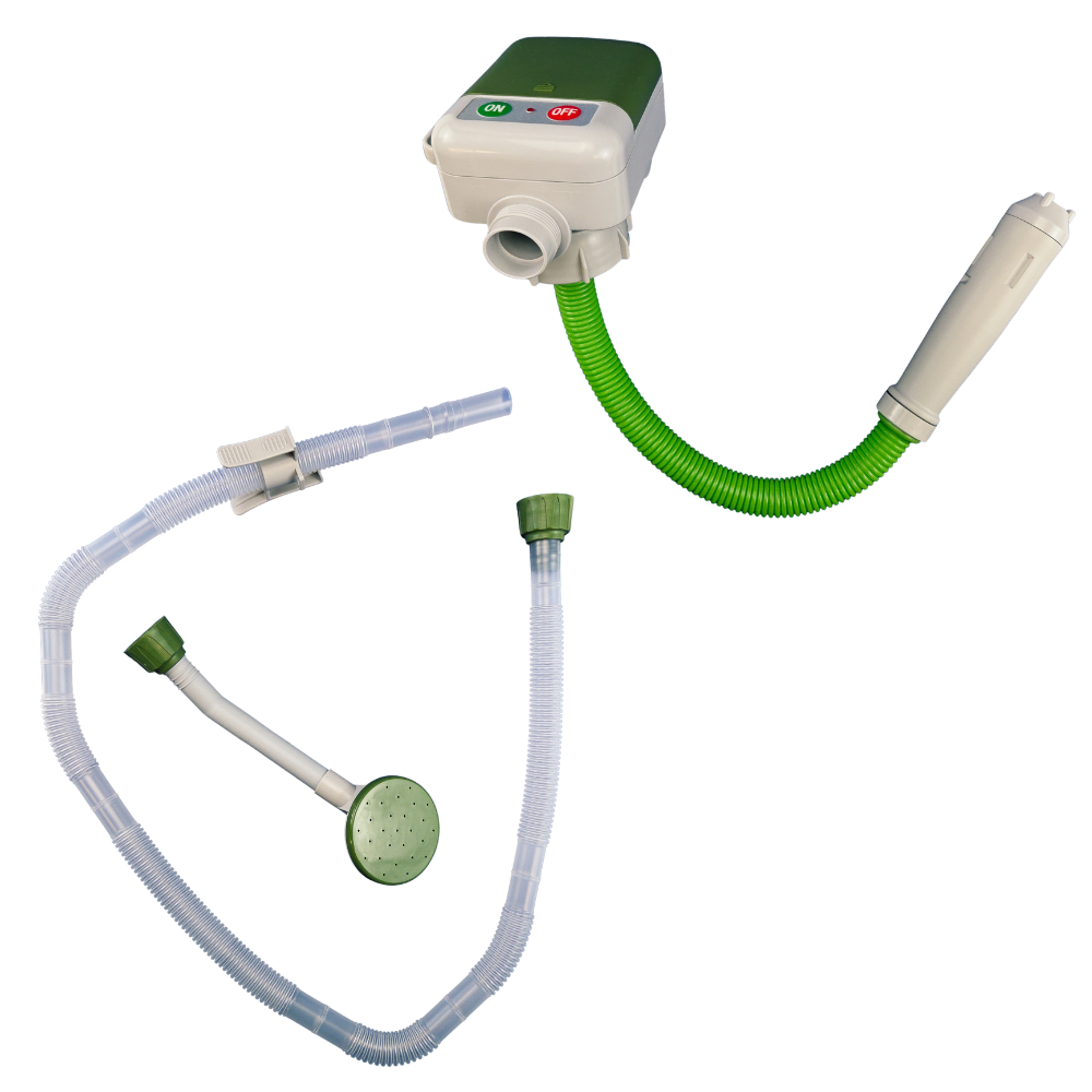 Camping shower with electric pump 14l (4xAA)