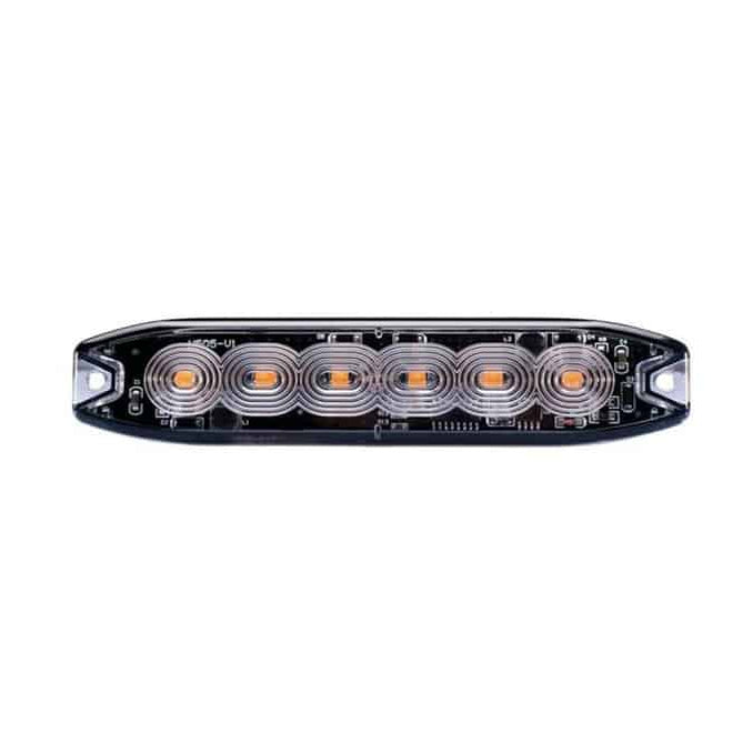 Villogólámpa kiegészítő vékony 6LED sárga 12/24V 19 funkciós