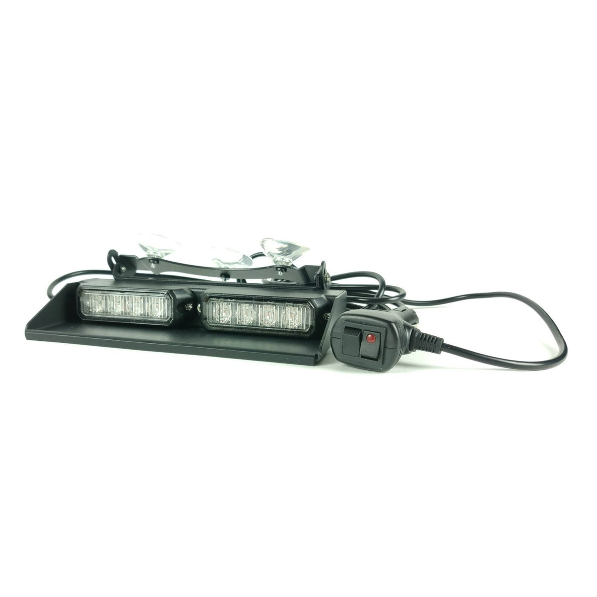 Villogólámpa szélvédőre 8LED sárga 12/24V 17 funkciós