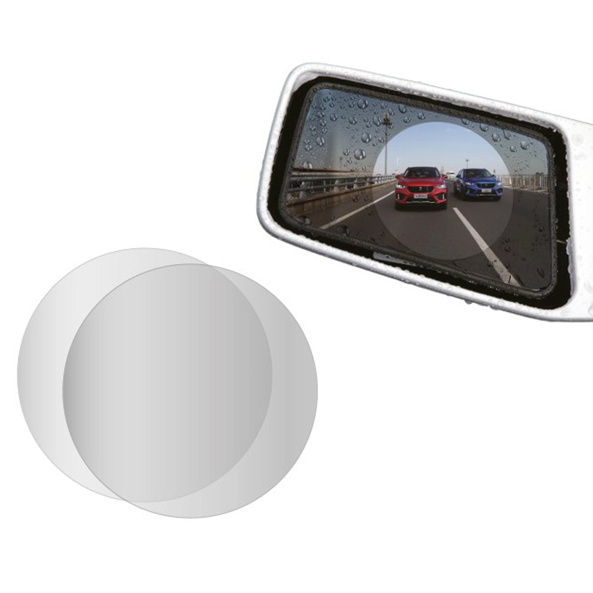 Vízlepergető fólia tükörre 100mm 2db CARMOTION