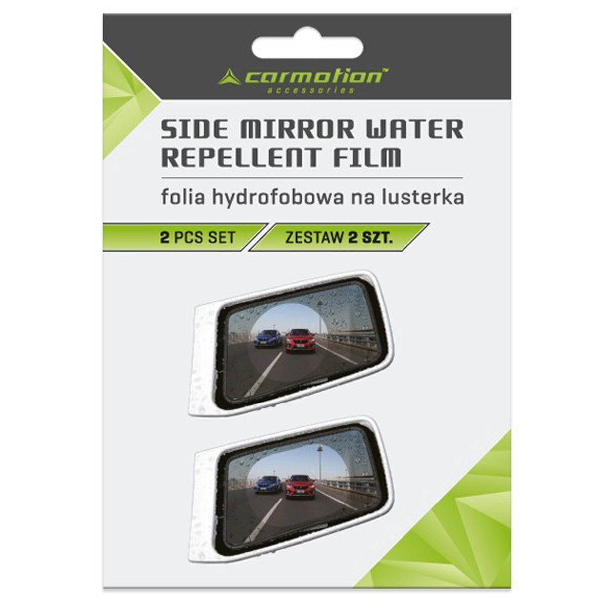 Vízlepergető fólia tükörre 100x150 mm 2db