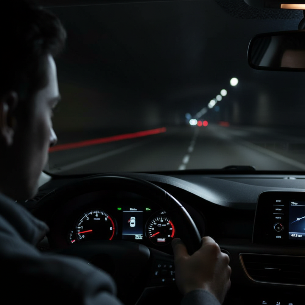 Voltmérő műszer analóg fekete 9–32 V