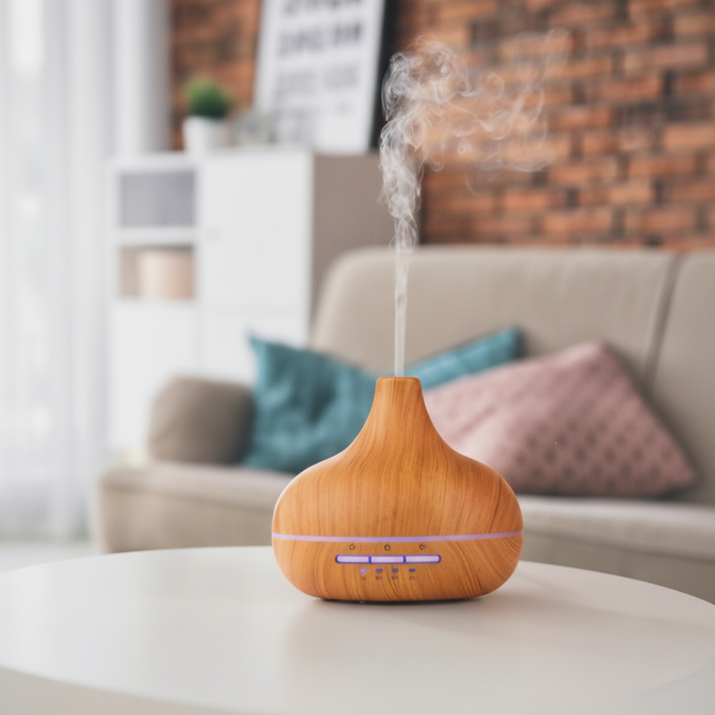 Illóolaj diffúzor LED időzítővel 16,8 × 14,5 cm