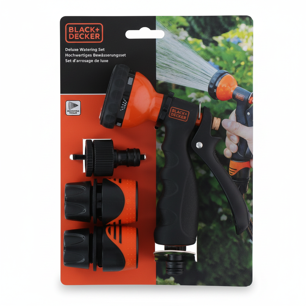 Deluxe Garden Hose Spray Gun Set with 7 Functions