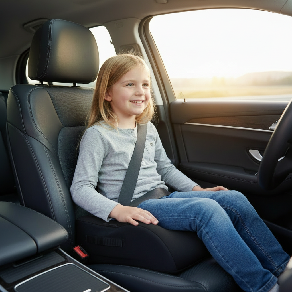 Car seat for children 135-150cm - black