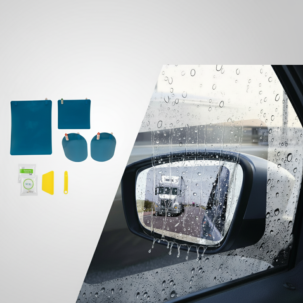 Water-repellent film kit with nano-technological hydrophobic coating