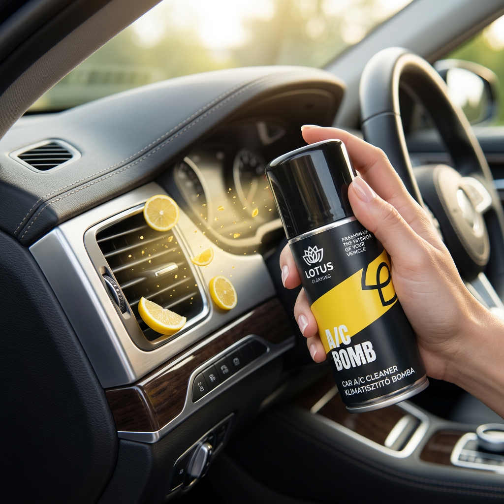 Autó klímatisztító bomba citrom illattal 100ml