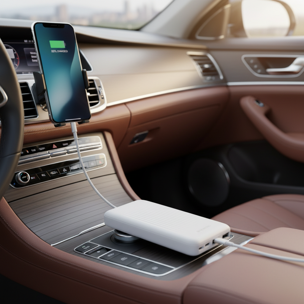 Power bank 10.000 mAh kapacitással fehér