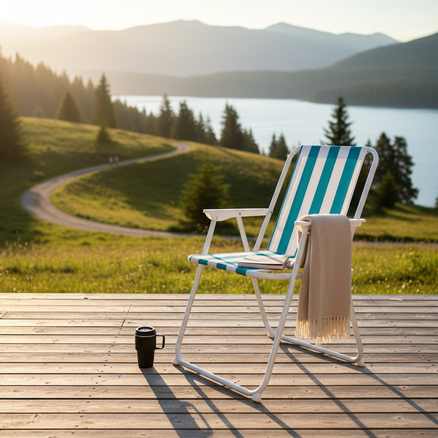 Folding camping chair