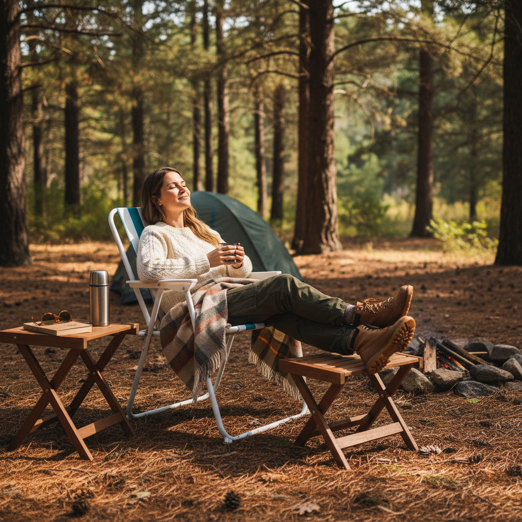 Folding camping chair