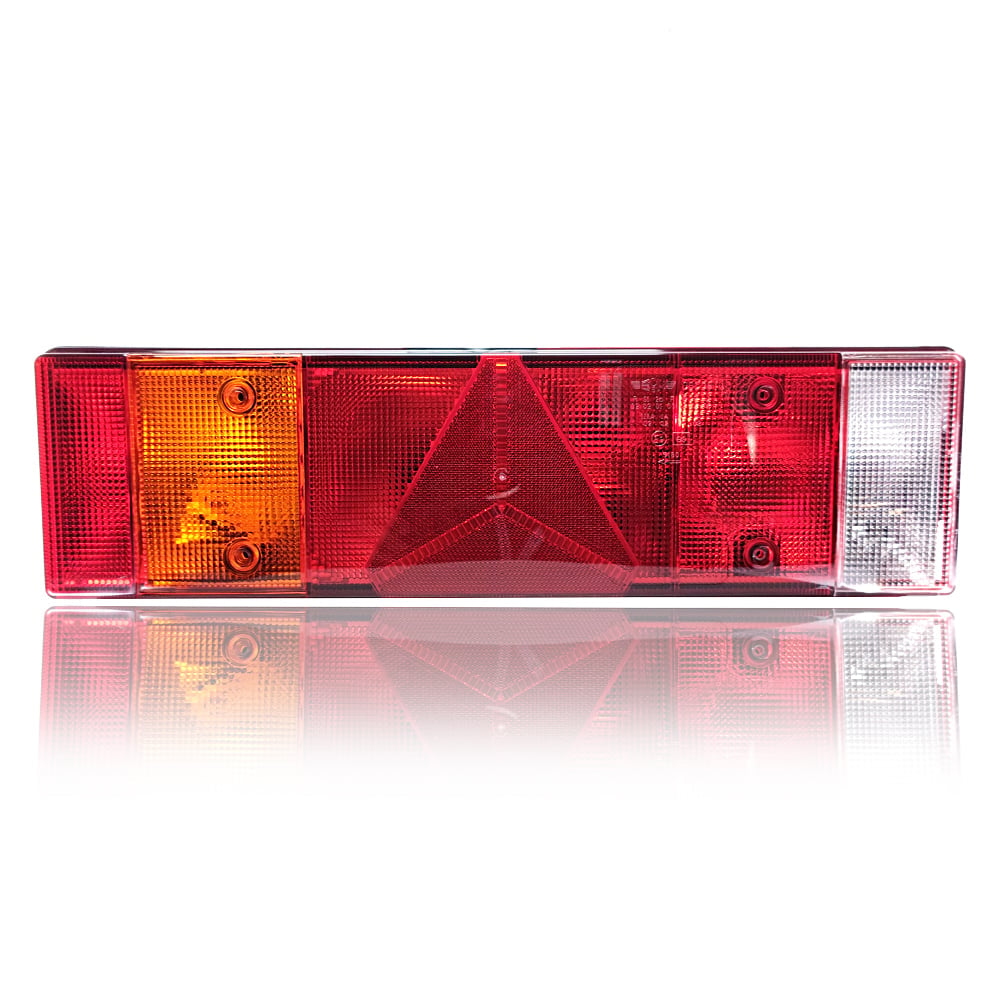 Lámpa 7 kamrás univerzális háromszög prizmás rendszámos bal