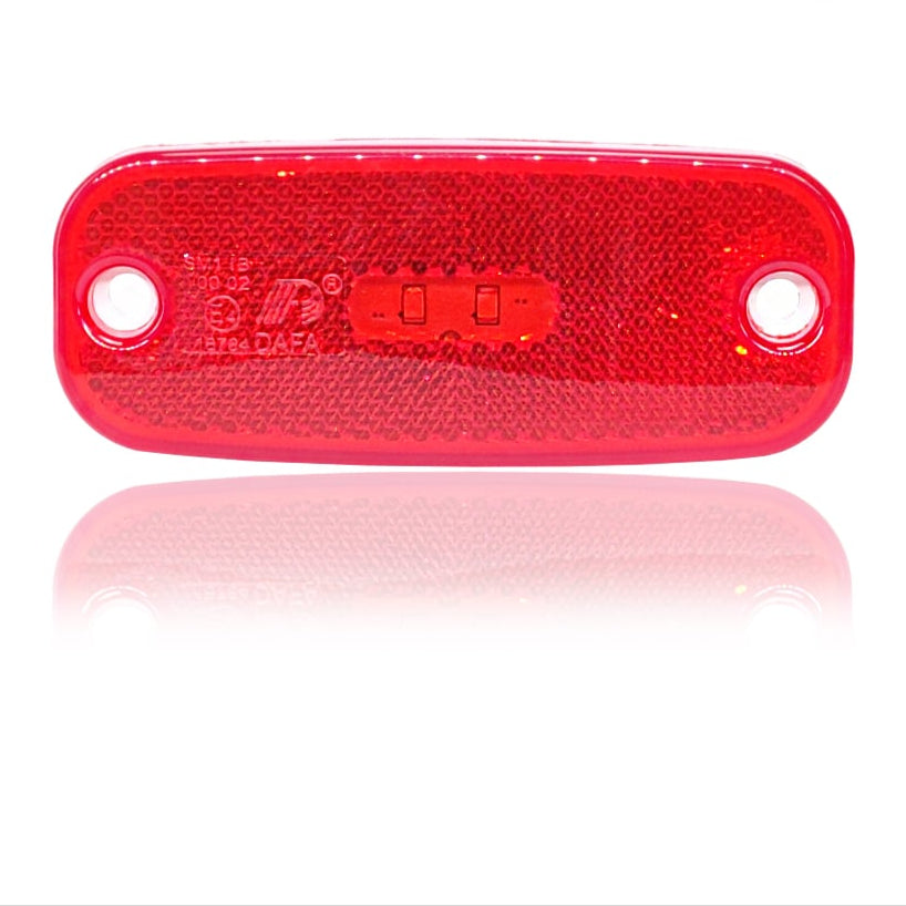 Lámpa helyzet LED lekerekített piros 2LED 12/24V