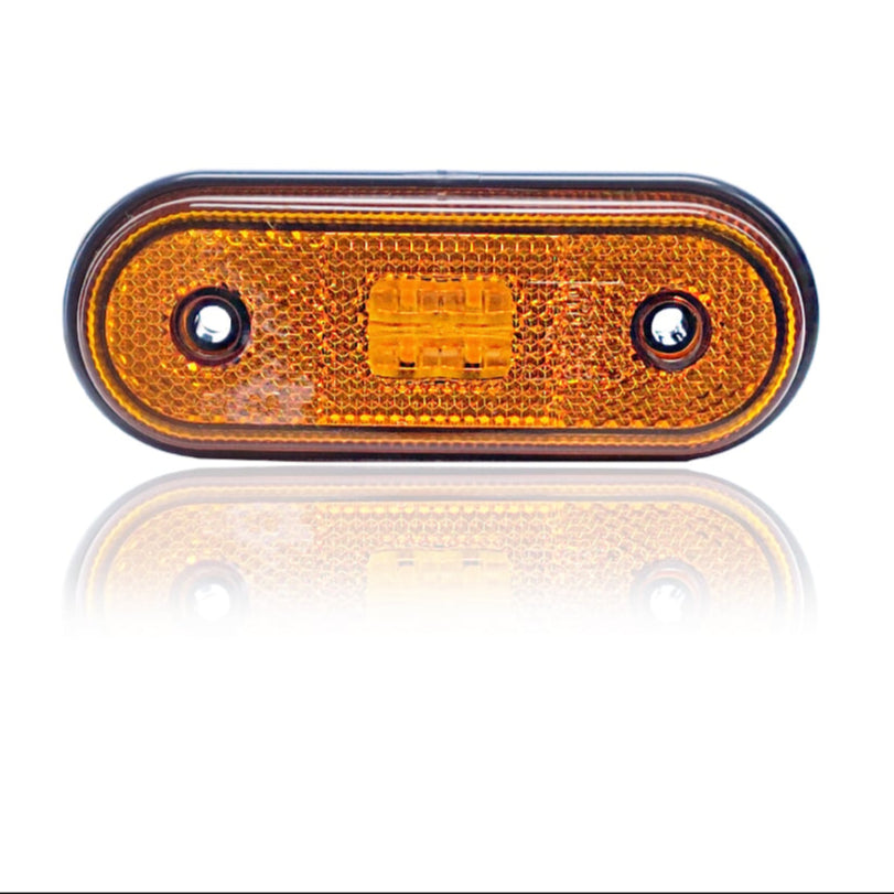 Helyzetjelző LED lámpa - lekerített sárga 4LED