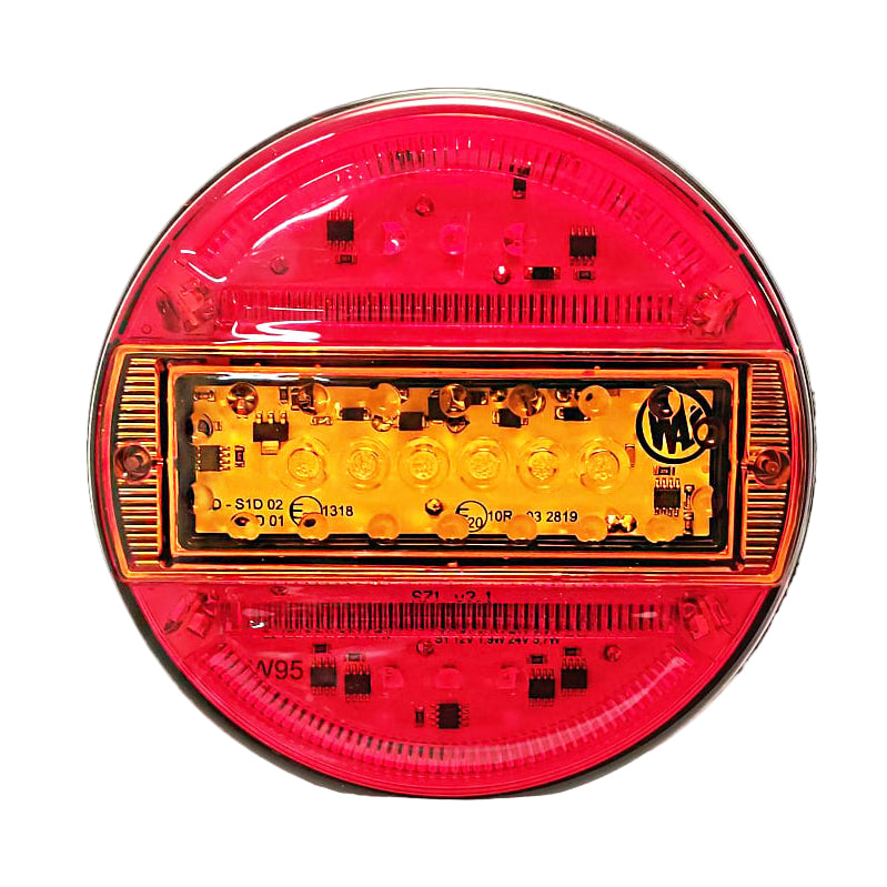 Hátsó ködlámpa LED kerek indexes