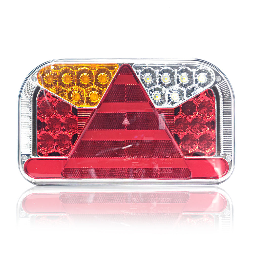 Lámpa LED 5 funkciós bal ködös szögletes háromszög prizmás