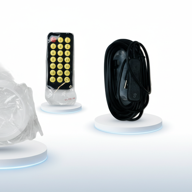 LED kijelző szempár szett, távirányítóval 12V 590x120mm