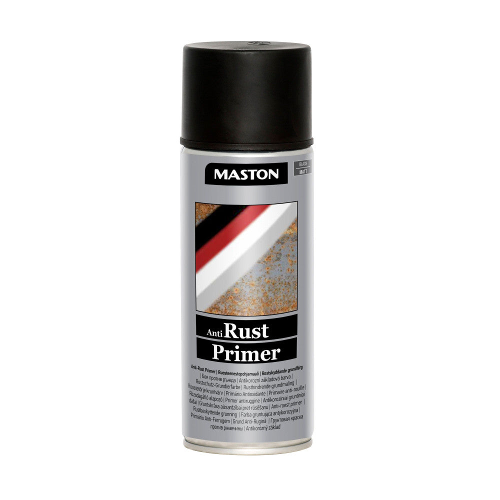 Rozsdagátló alapozó szórófesték fekete 400 ml MASTON