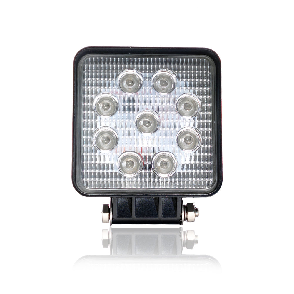 Munkalámpa LED szögletes szúró 27W 12/24V