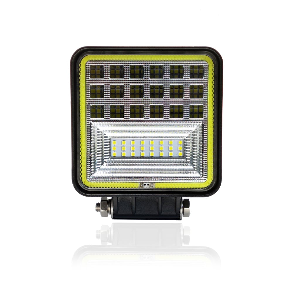 Munkalámpa LED szögletes kombinált fény 126W 12/24V