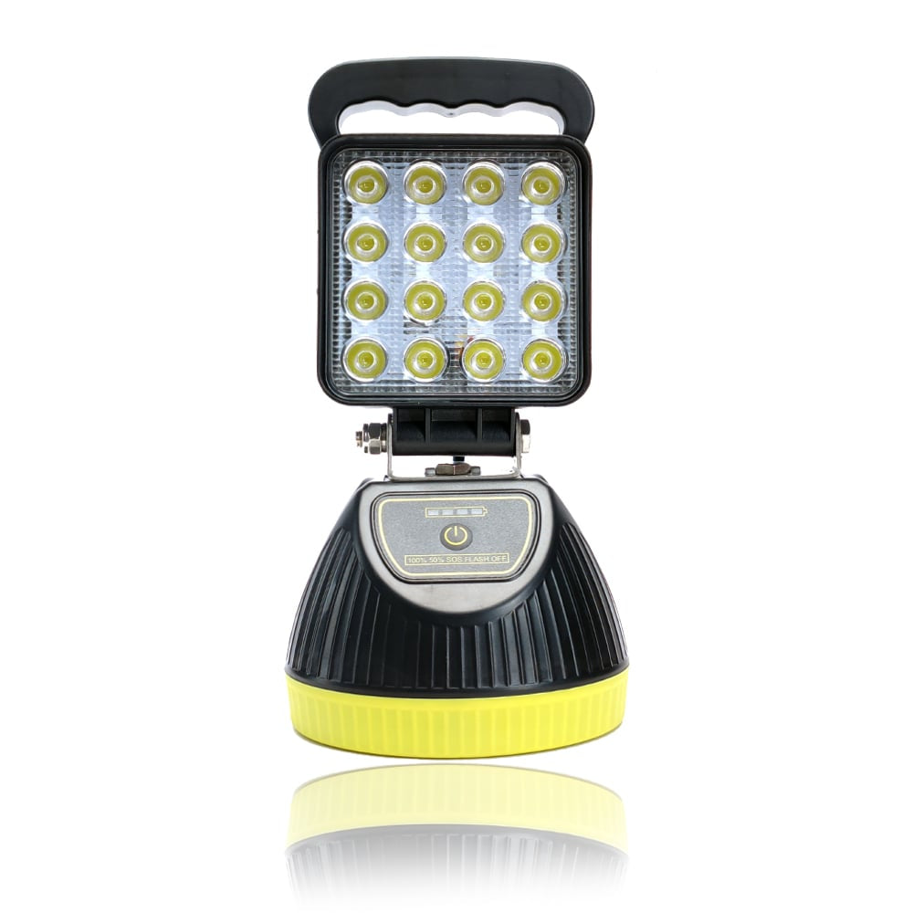 Munkalámpa LED szögletes tölthető 48W 12/24V terítő