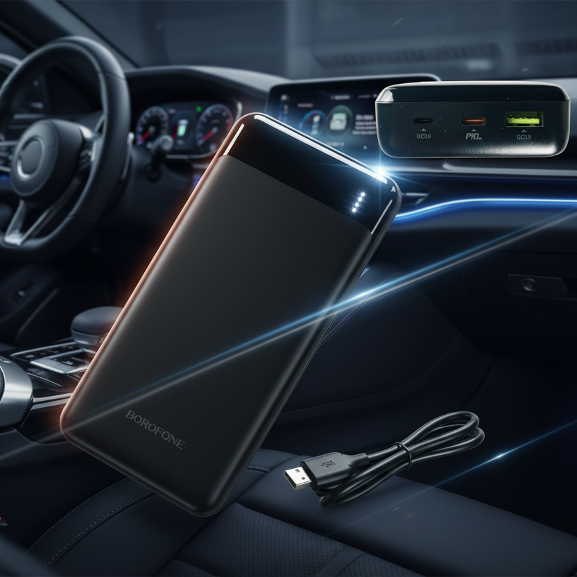 Power Bank 20.000 mAh gyorstöltős (PD20W + QC 3.0) fekete
