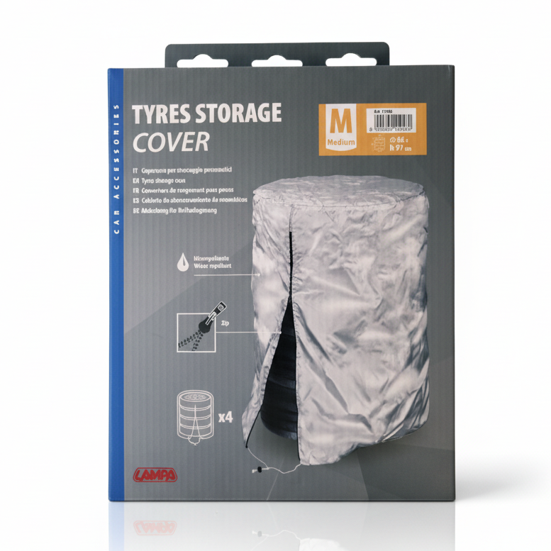 Water-repellent tire storage cover