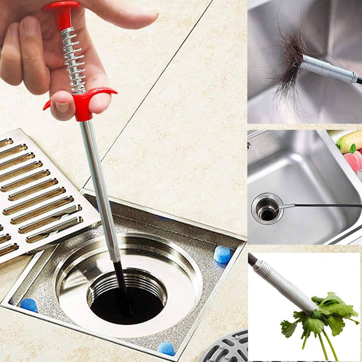 Flexible gripper with spring