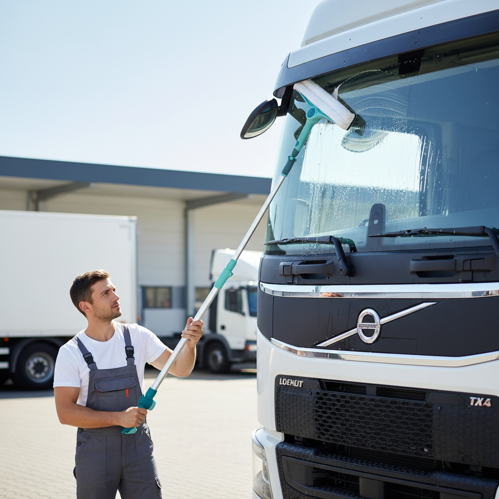 Teleszkópos ablaktisztító lehúzó elfordítható fejjel