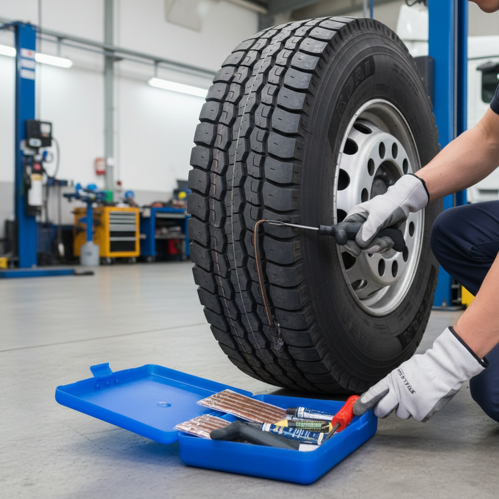 Defektjavító készlet teherautókhoz