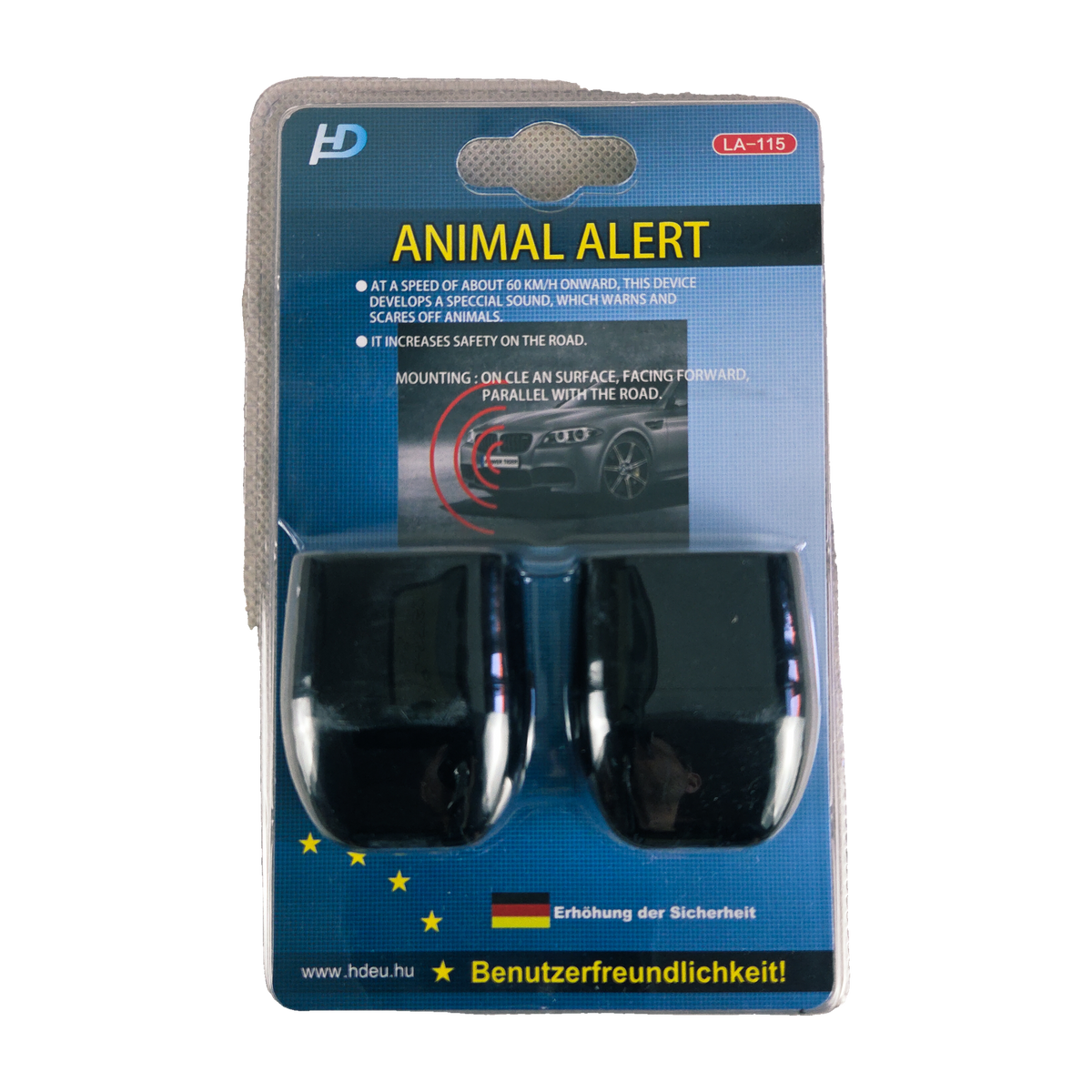 Vadriasztó autóra a csomagolásban, HD Animal Alert LA-115