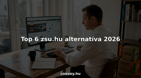 Egy férfi az íróasztalánál ül, és autóalkatrész webáruházakat böngészve hasonlítja össze a kínálatokat.