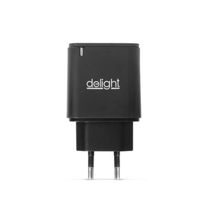 Telefontöltő adapter USB-A + USB-C PD20W gyorstöltéssel