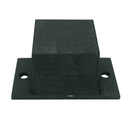 For rubber trailer on a square hole metal plate