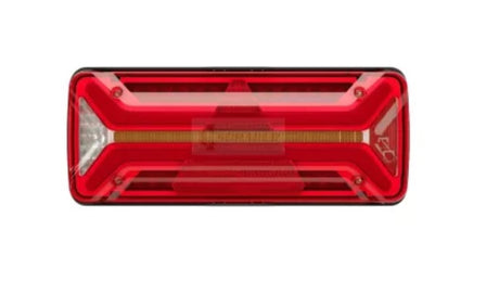 Trailer rear lamp with rubber lamp 4 connectors