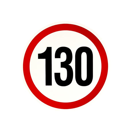 Speed ​​Limit sticker - 13 and 19cm