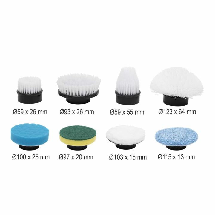 Elektromos tisztítókefe készlet teleszkópos nyéllel 25W