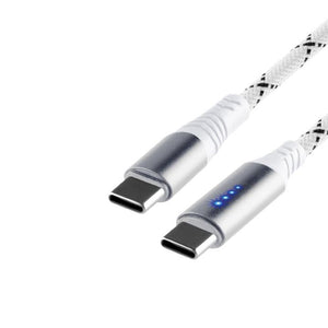 Usb c töltőkábel gyorstöltéssel és led kijelzővel 100W 2m