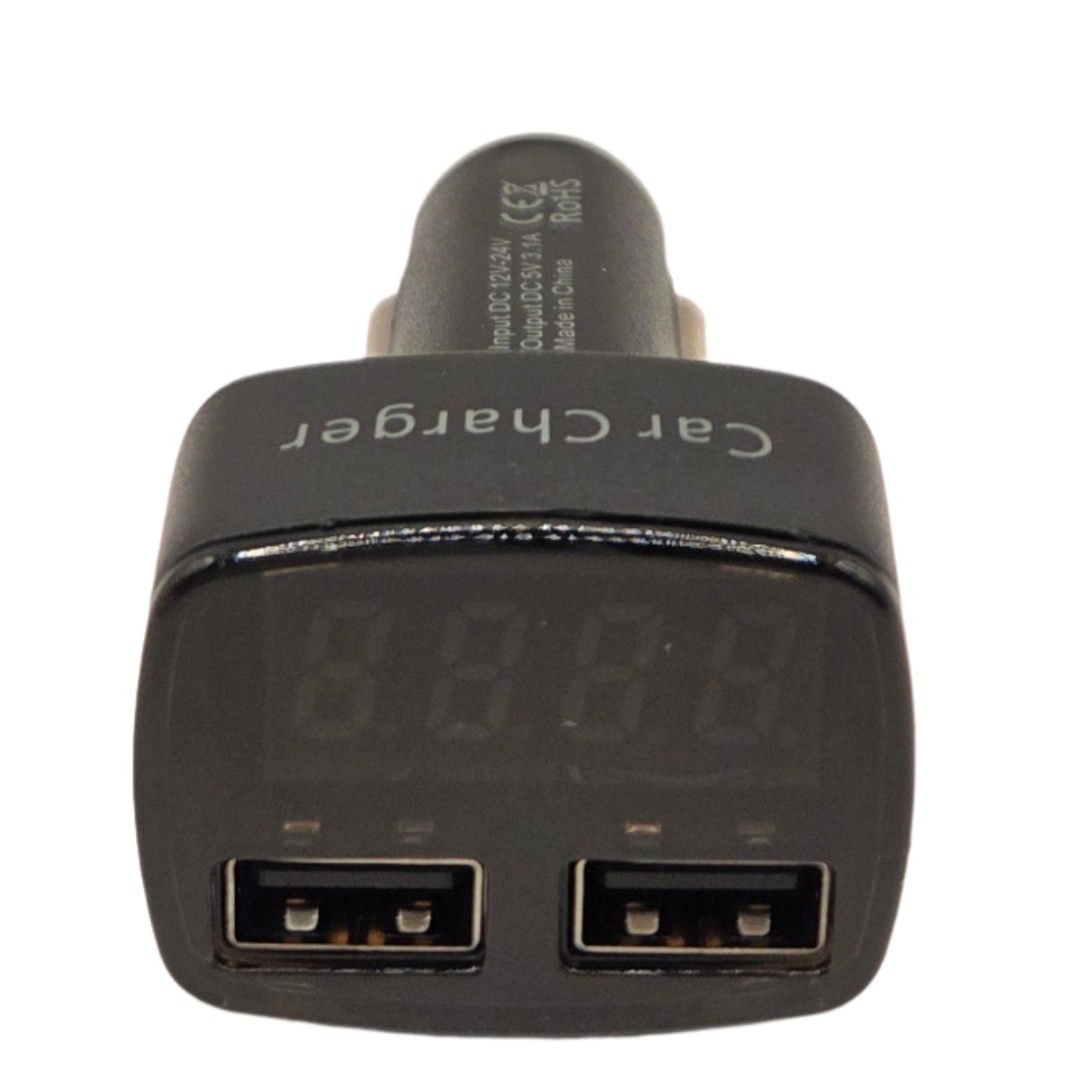 Voltmérő szivargyújtós 2xUSB töltő 3,1A