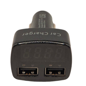 Voltmérő szivargyújtós 2xUSB töltő 3,1A