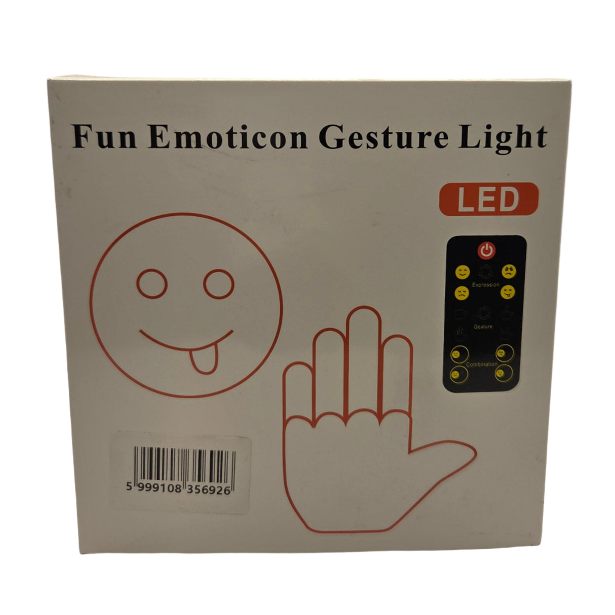 Led kijelző üzenőfény távirányítóval, vicces arc és kézjelek