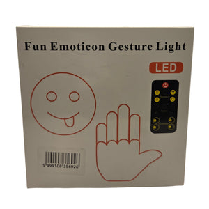 Led kijelző üzenőfény távirányítóval, vicces arc és kézjelek