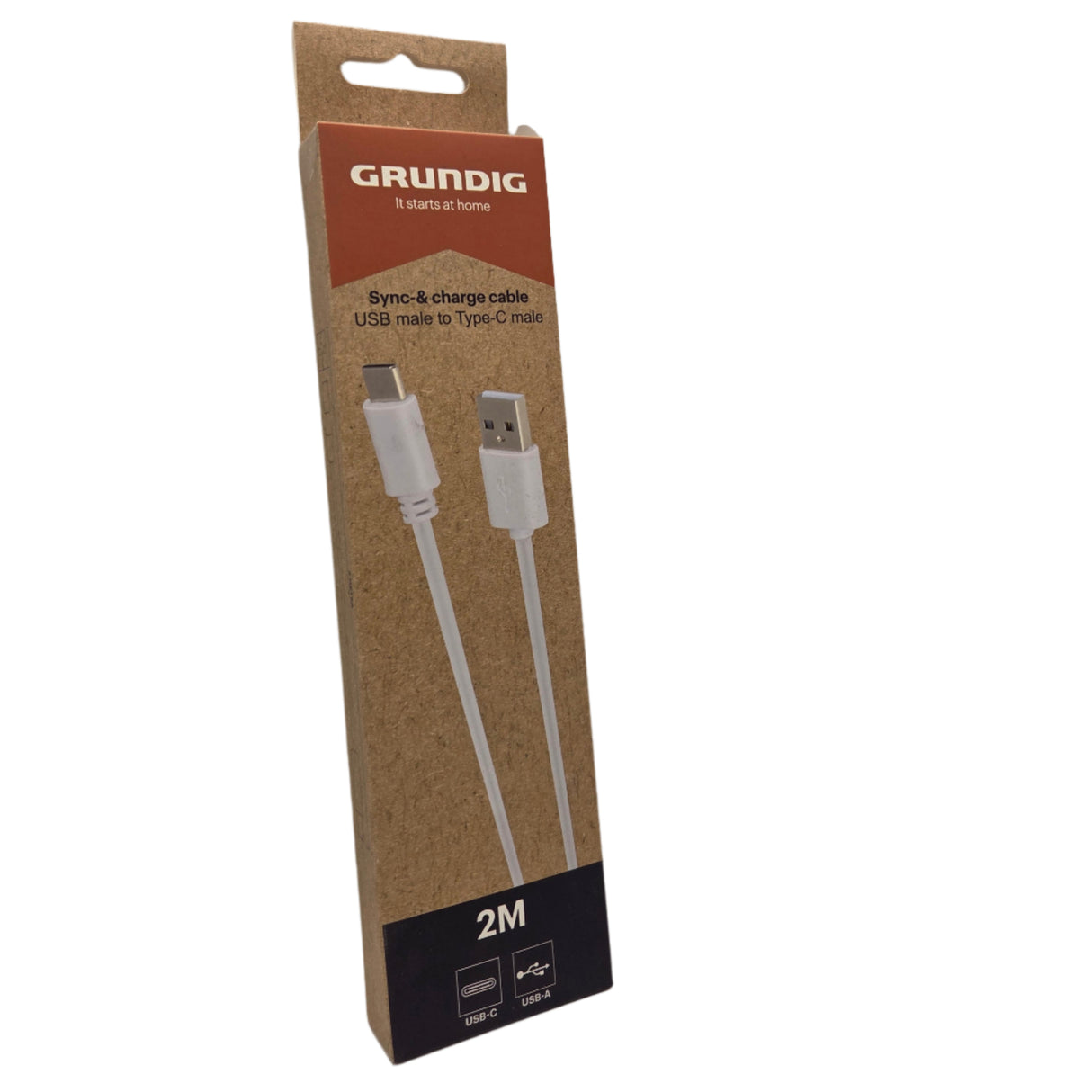 USB Type-C adatkábel fehér 2 m