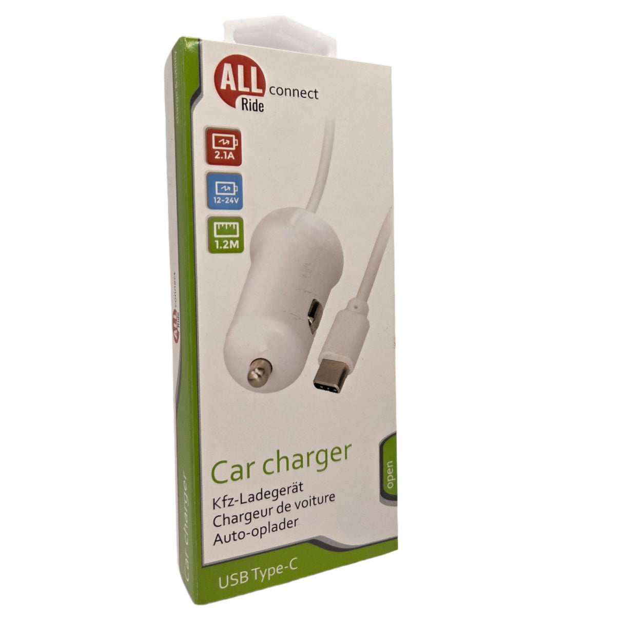 USB szivargyújtó töltő Type-C
