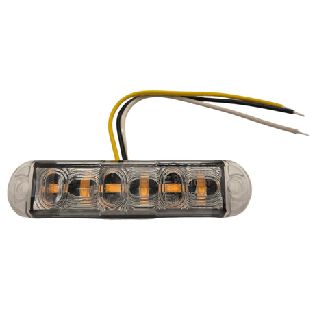 Sárga villogó kiegészítő 6LED 4 funkciós