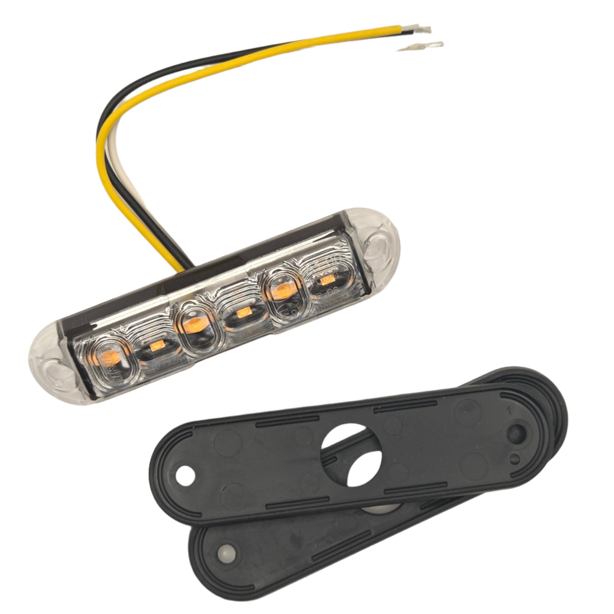 Sárga villogó kiegészítő 6LED 4 funkciós