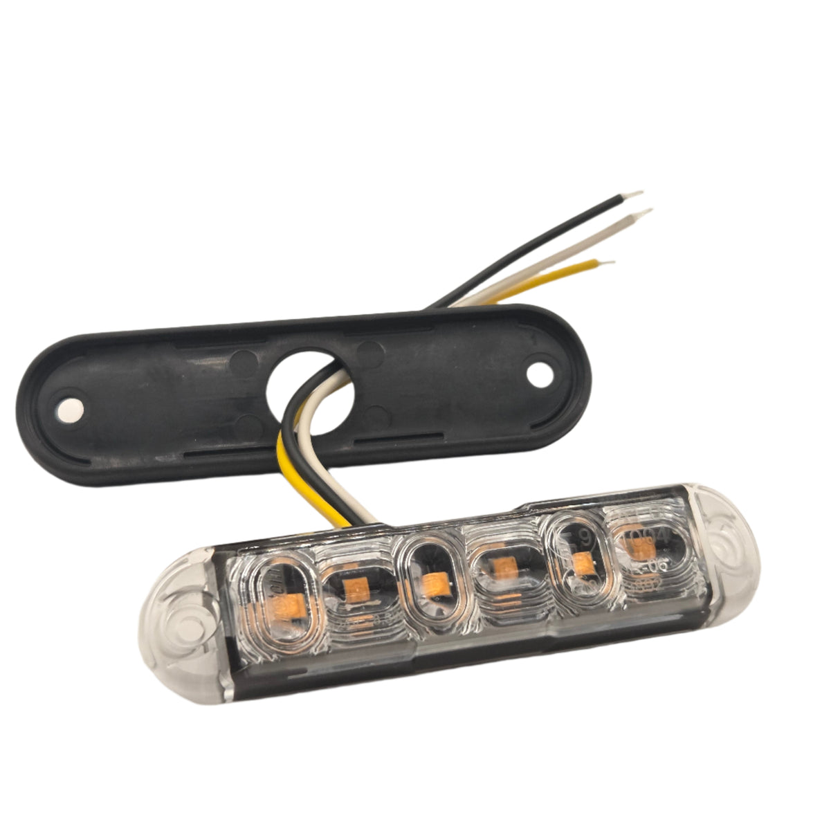 Sárga villogó kiegészítő 6LED 4 funkciós