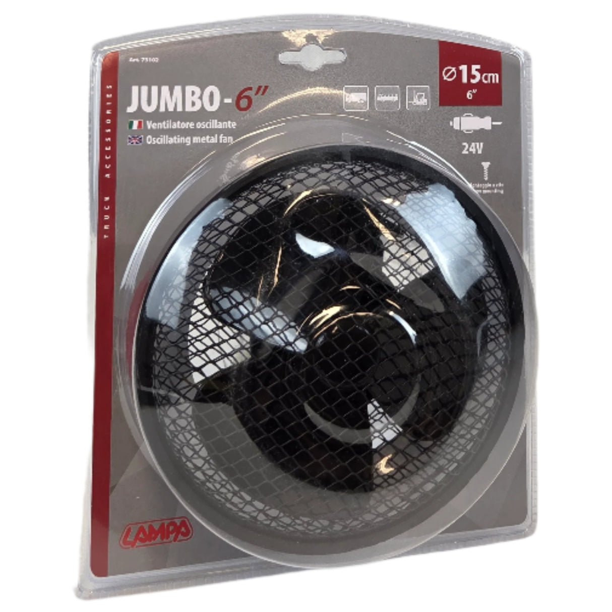 24V ventilátor csavarozható 15 cm